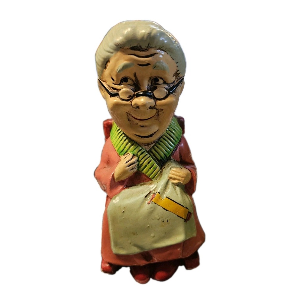 Ceramic Elderly Woman‎ Collectible Character Piggy Bank